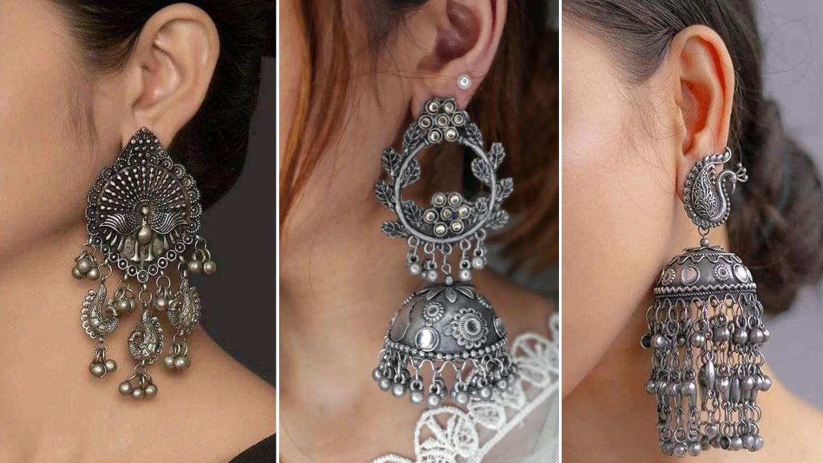 Oxidised Earrings
