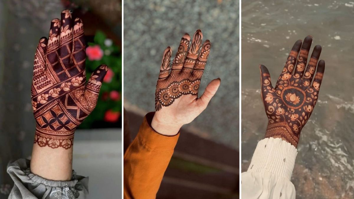 Thick Mehndi Design Easy