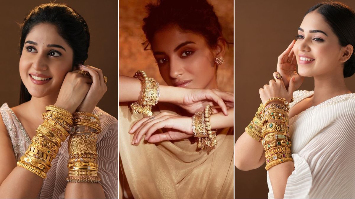 Gold Bangles for Women 14k