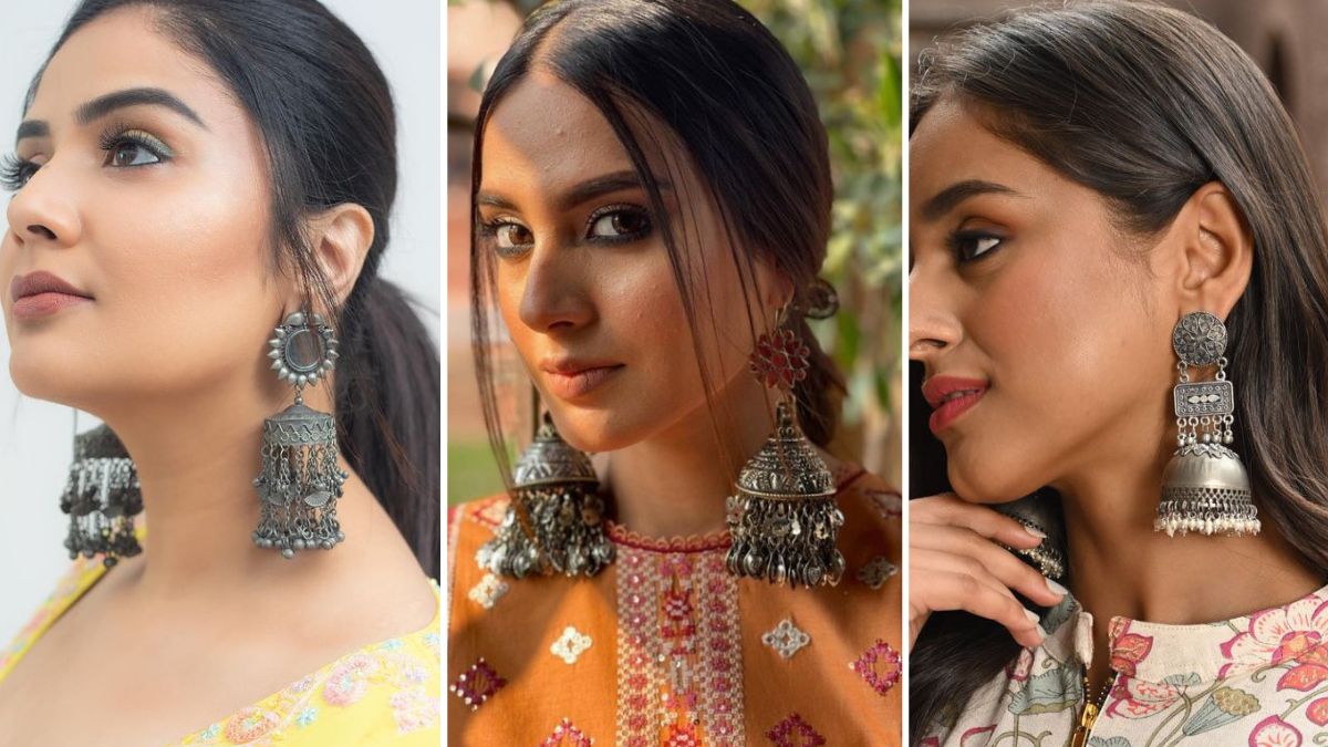 Oxidised Earring Jhumka