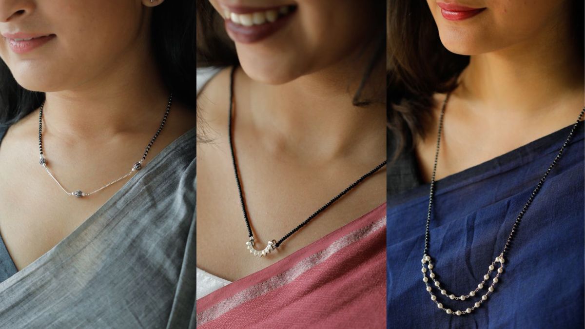 Silver Mangalsutra Design