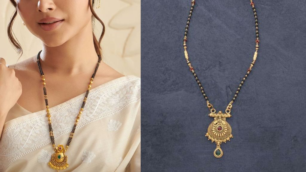 Crystal Mangalsutra Design